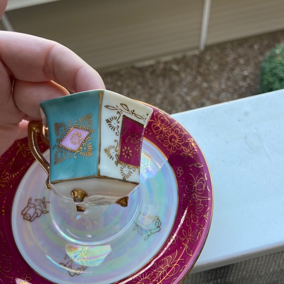Occupied Japan teacup and saucer - Picture 4 of 5